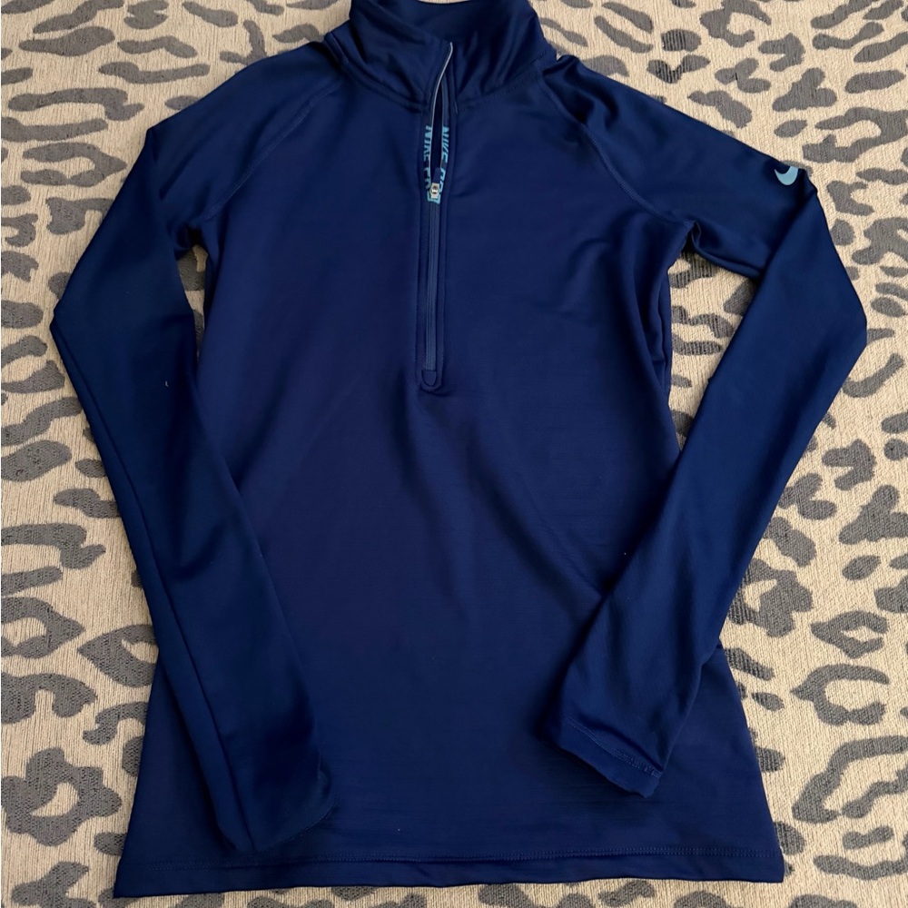 Nike Half-Zip Hyperwarm Deep Blue Pullover